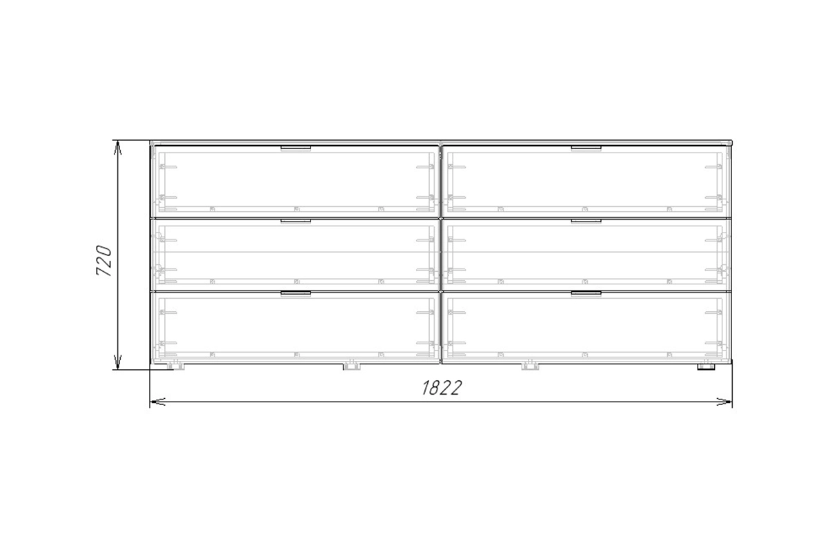 Комод Салерно 6 Белый - фото 4