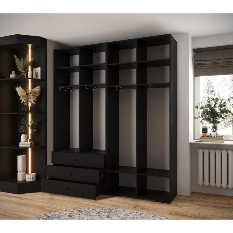 Шкаф распашной Мори-8 Черный - фото 2