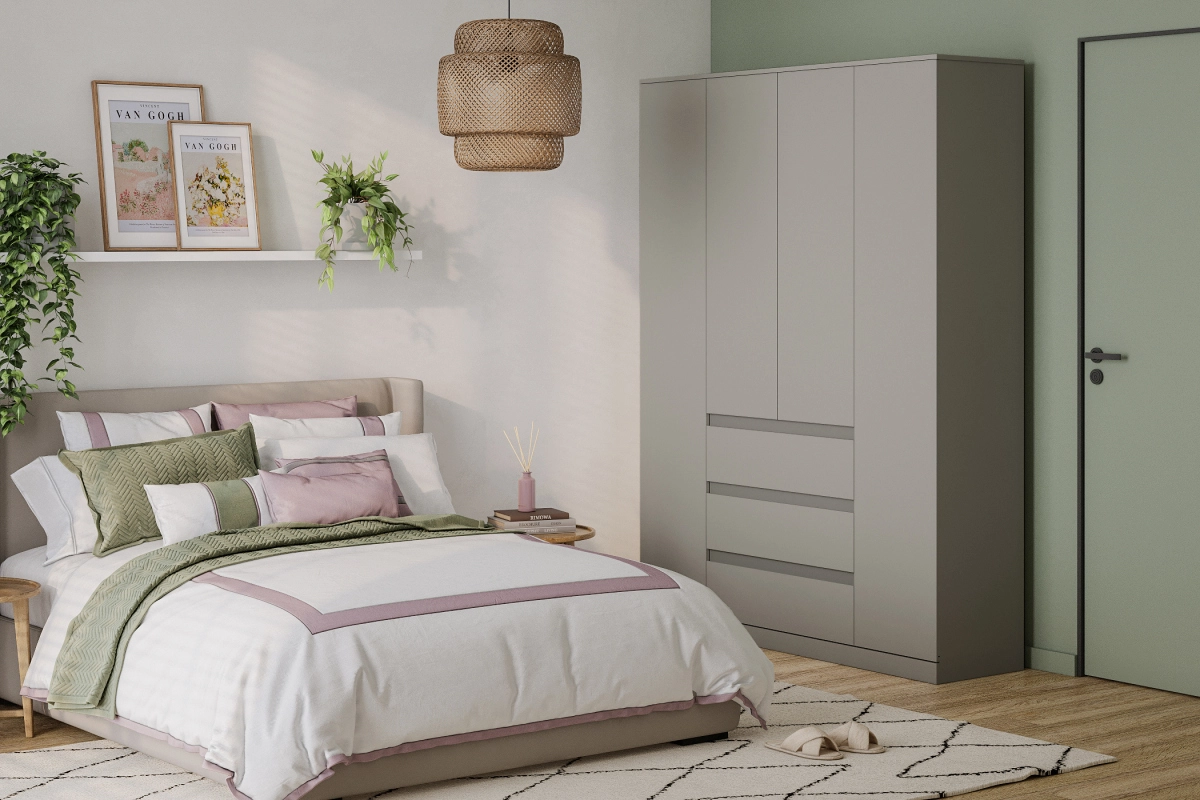 Шкаф распашной Стефани Мальм-4 Кашемир - фото 1