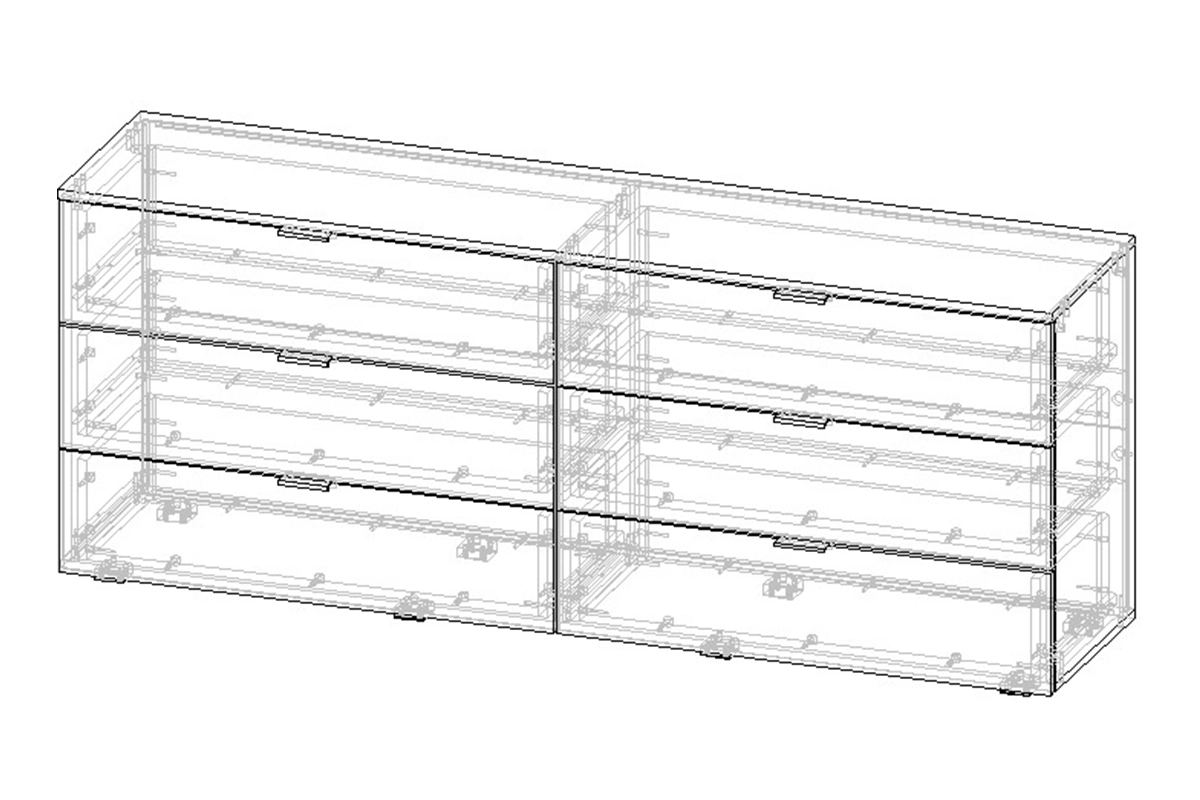 Комод Салерно 6 Белый - фото 3