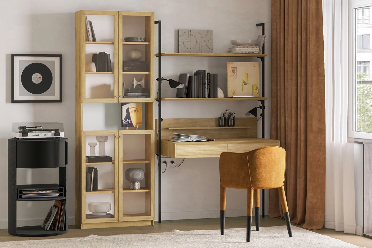 Шкаф для книг Билли-105 Дуб Золотистый - фото 1
