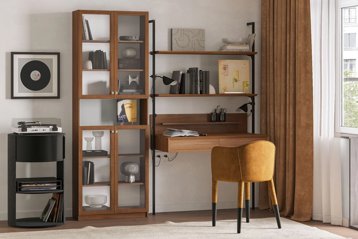 Шкаф для книг Билли-105 Орех Экко - фото 1