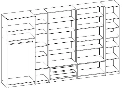 Стенка Марина-9 (Ф-я96098) - фото 2