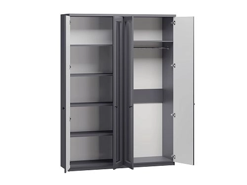 Шкаф распашной София РАХ-5 МДФ Графит - фото 4