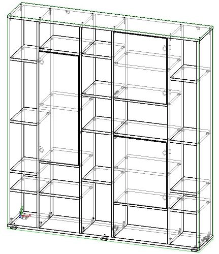 Стеллаж Куб-2 Венге МДФ - фото 2