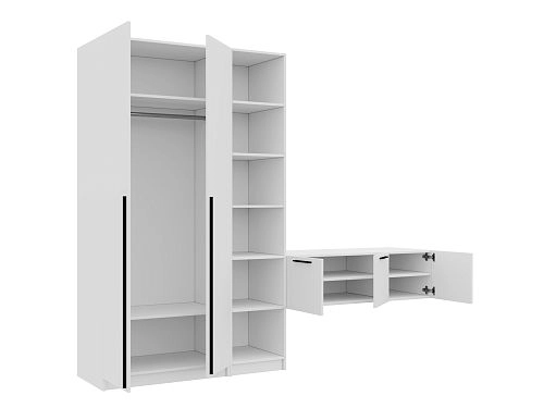 Стенка Лорена Пакс ТВ-стенка 14 Белый - фото 2