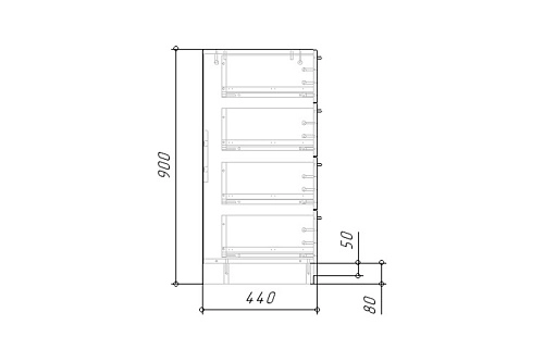 Комод Лорена Пакс-4 Дуб Табачный - фото 6