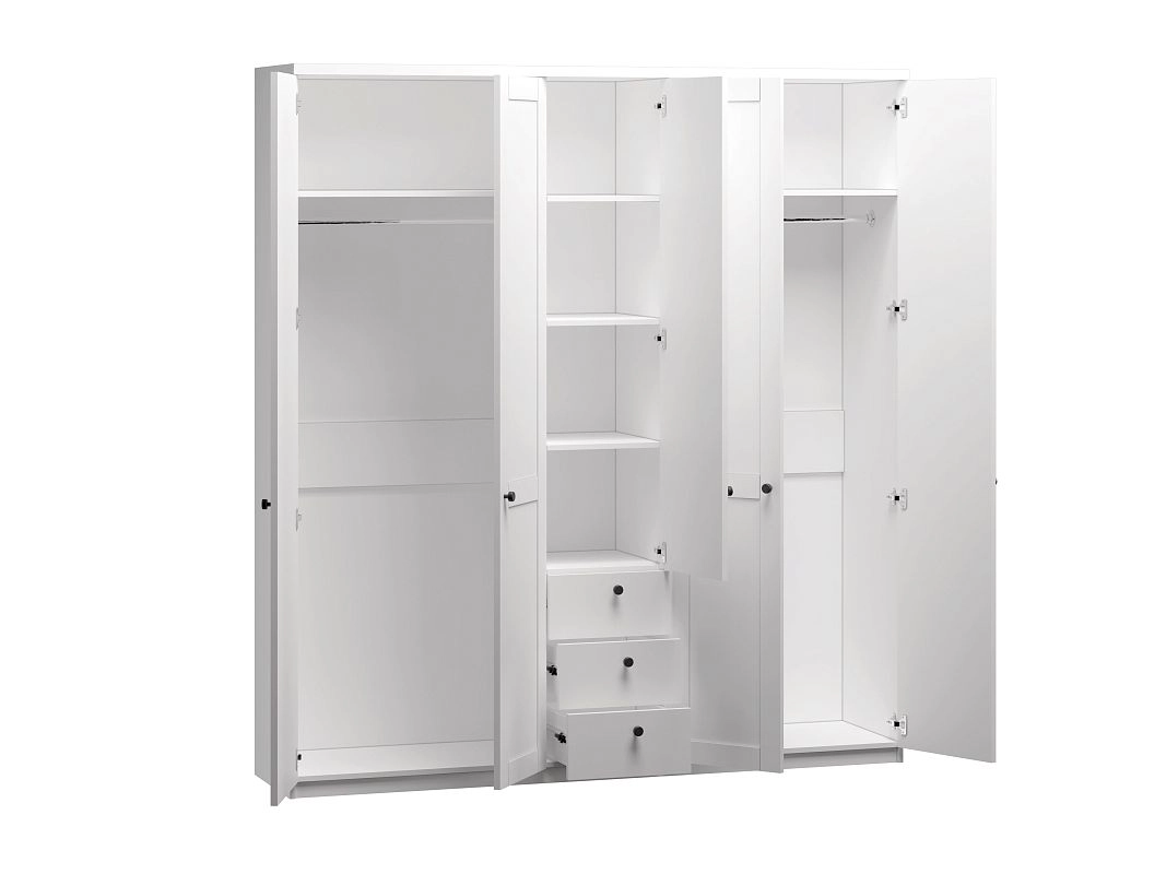 Шкаф распашной София РАХ-13 МДФ Белый - фото 4