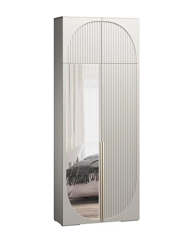 Шкаф распашной Брей-1.1 с антресолью Кашемир - фото 4