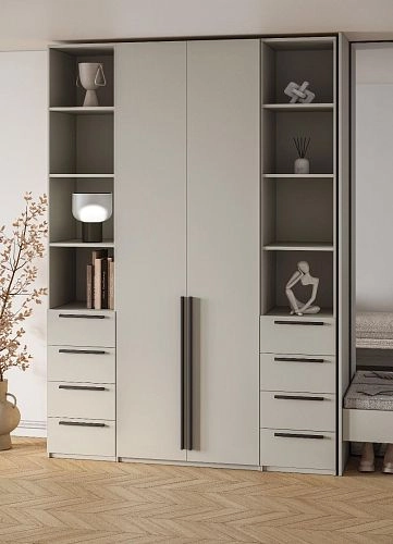 Шкаф распашной Хейсон-25 Кашемир Черный - фото 2