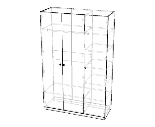 Шкаф распашной Стрекоза-3 Космея - фото 2