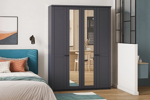 Шкаф распашной София РАХ-5 МДФ Графит - фото 1