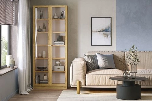 Шкаф Библиотека Билли-20 Хит Дуб Золотистый - фото 1