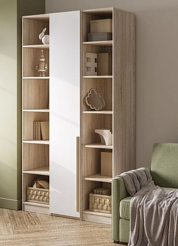 Шкаф распашной Хейсон-29 Белый Дуб Сонома - фото 2