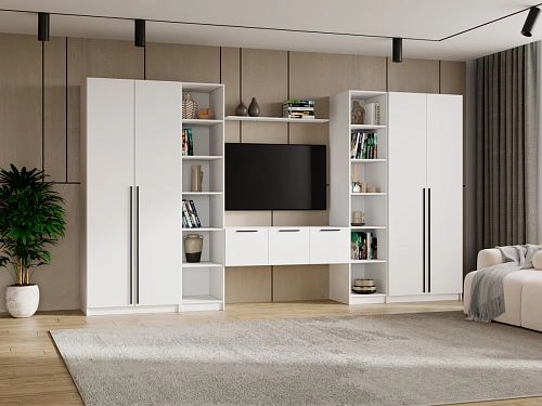 Стенка Лорена Пакс ТВ-стенка 16 Белый - фото 1