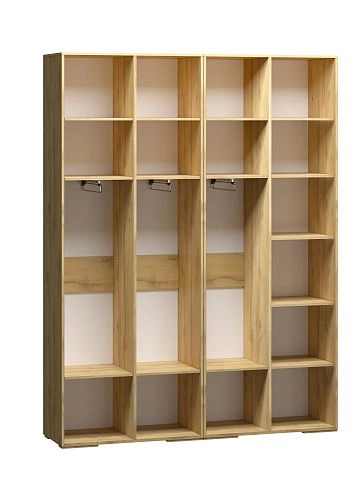 Шкаф распашной Брей-2 Кашемир/Дуб Золотистый - фото 4