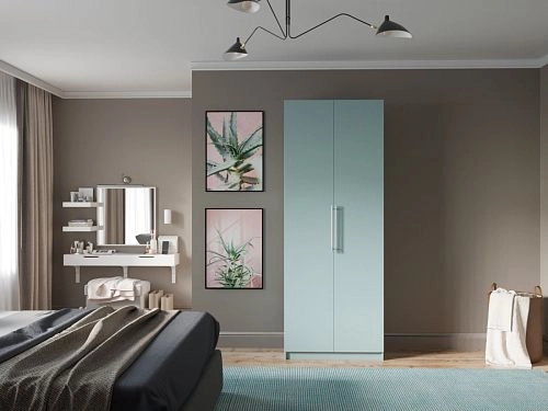 Шкаф распашной Калифорния-2 Сумеречный Голубой - фото 1