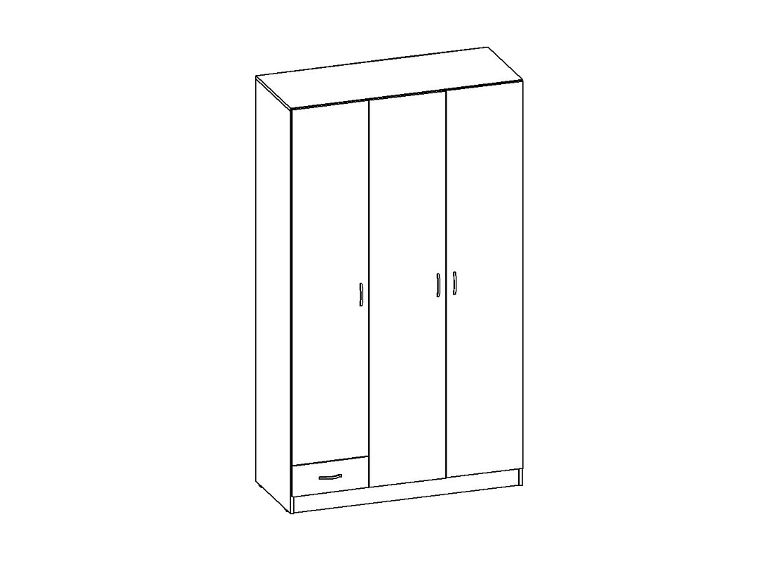 Шкаф распашной Рио-3.2 - фото 3