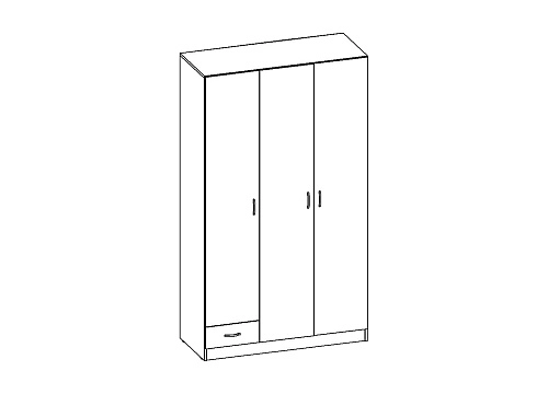 Шкаф распашной Рио-3.2 - фото 3