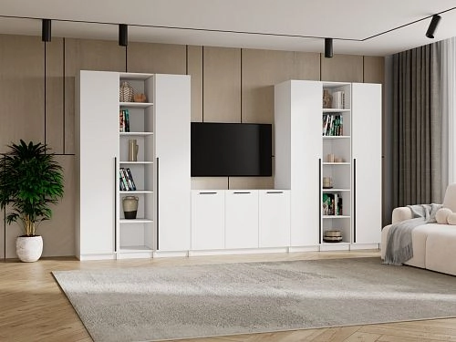 Стенка Лорена Пакс ТВ-стенка 19 Белый - фото 1