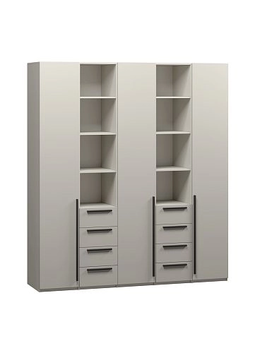 Шкаф распашной Хейсон-15 Кашемир Черный - фото 3