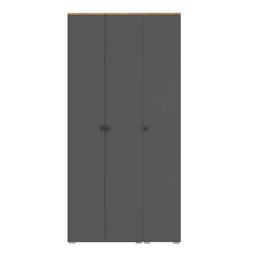 Шкаф распашной Квели 3 Графит - фото 4