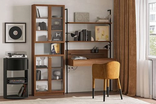 Шкаф для книг Билли-105 Орех Экко - фото 1