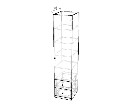 Пенал Скарабей-1.2 Белый - фото 3