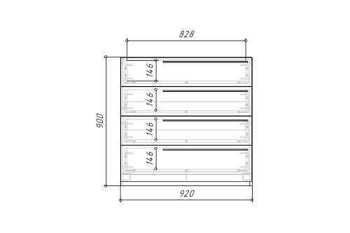 Комод Лорена Пакс-4 Дуб Табачный - фото 5