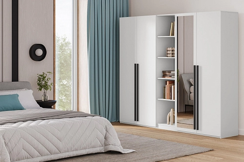 Шкаф распашной Лорена Пакс-2.2 Белый - фото 1