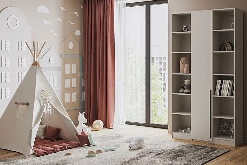 Шкаф распашной Хейсон-29 Кашемир Черный - фото 1