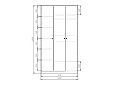 Шкаф распашной Монреаль-3