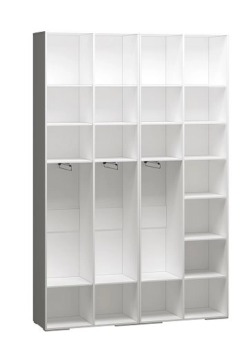 Шкаф распашной Брей-2.2 с антресолью Белый - фото 4