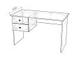 Письменный стол Стрекоза Mini-1 Белый